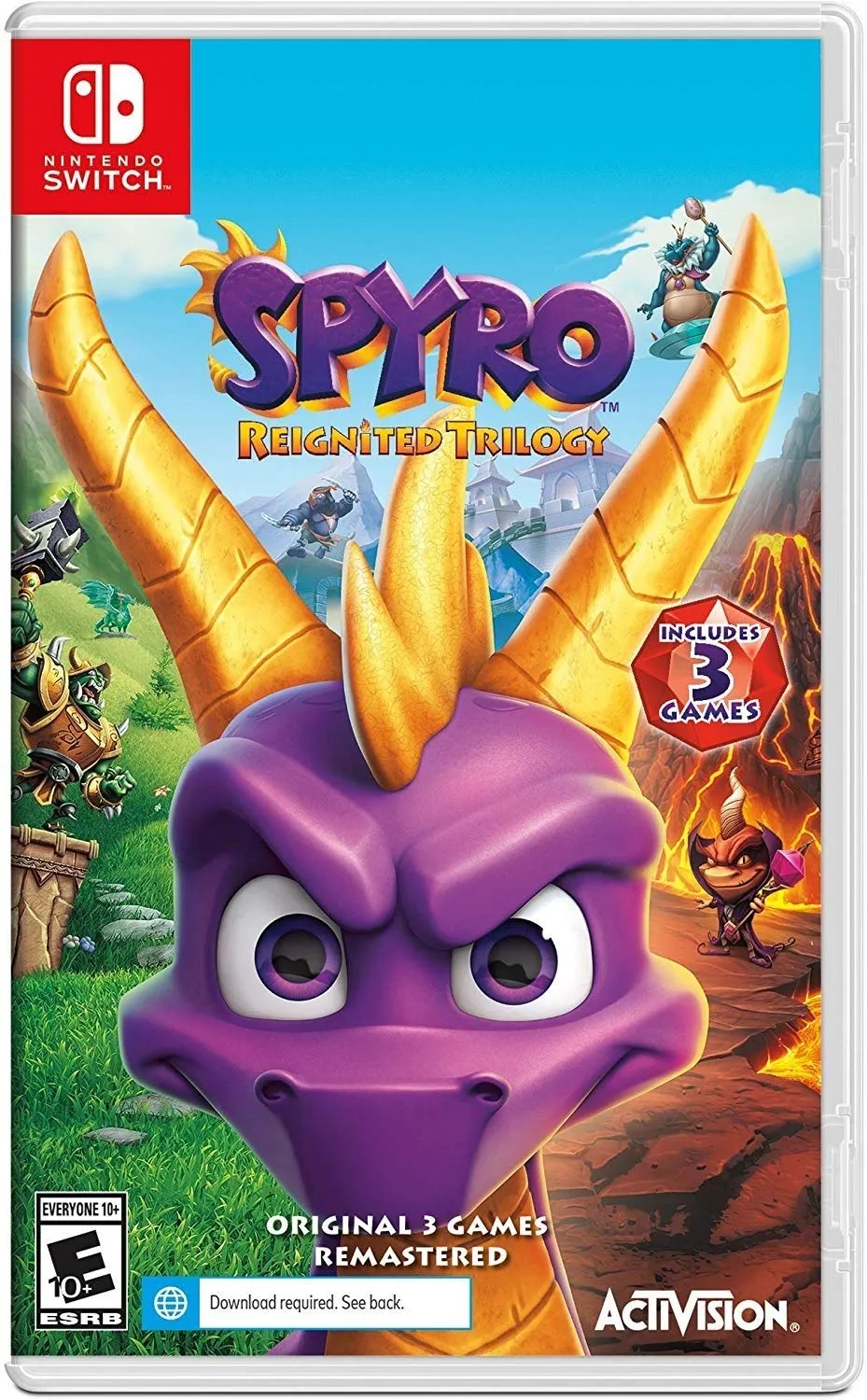 Spyro Reignited -trilogia Nintendo Switchille.