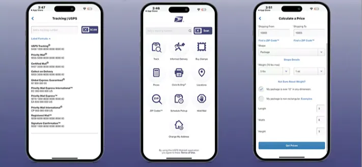 Suivi des colis USPS Mobile Capture d'écran de l'application iPhone