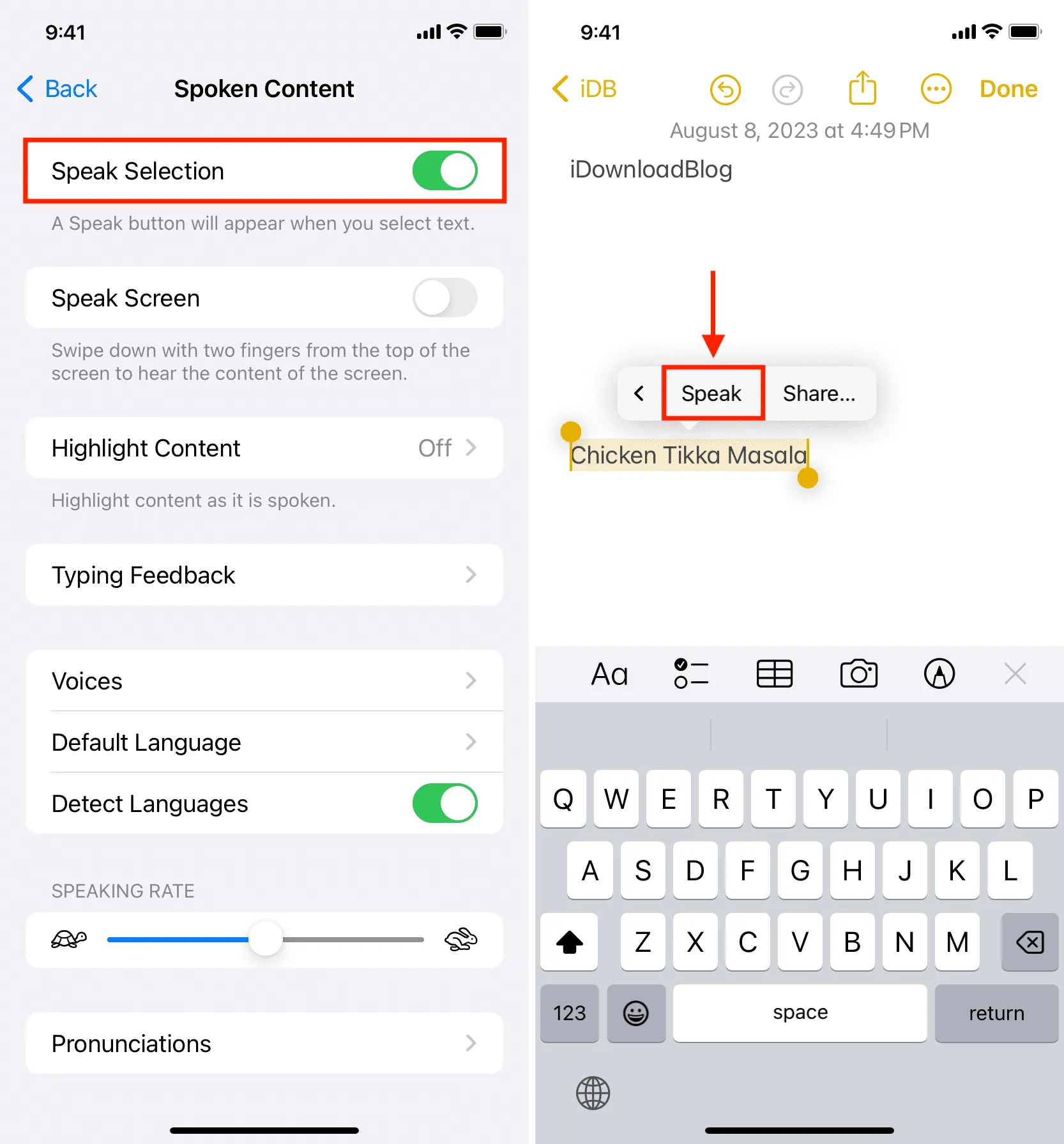 Using Speak Selection on iPhone to turn text into speech Using Speak Selection on iPhone to turn text into speech