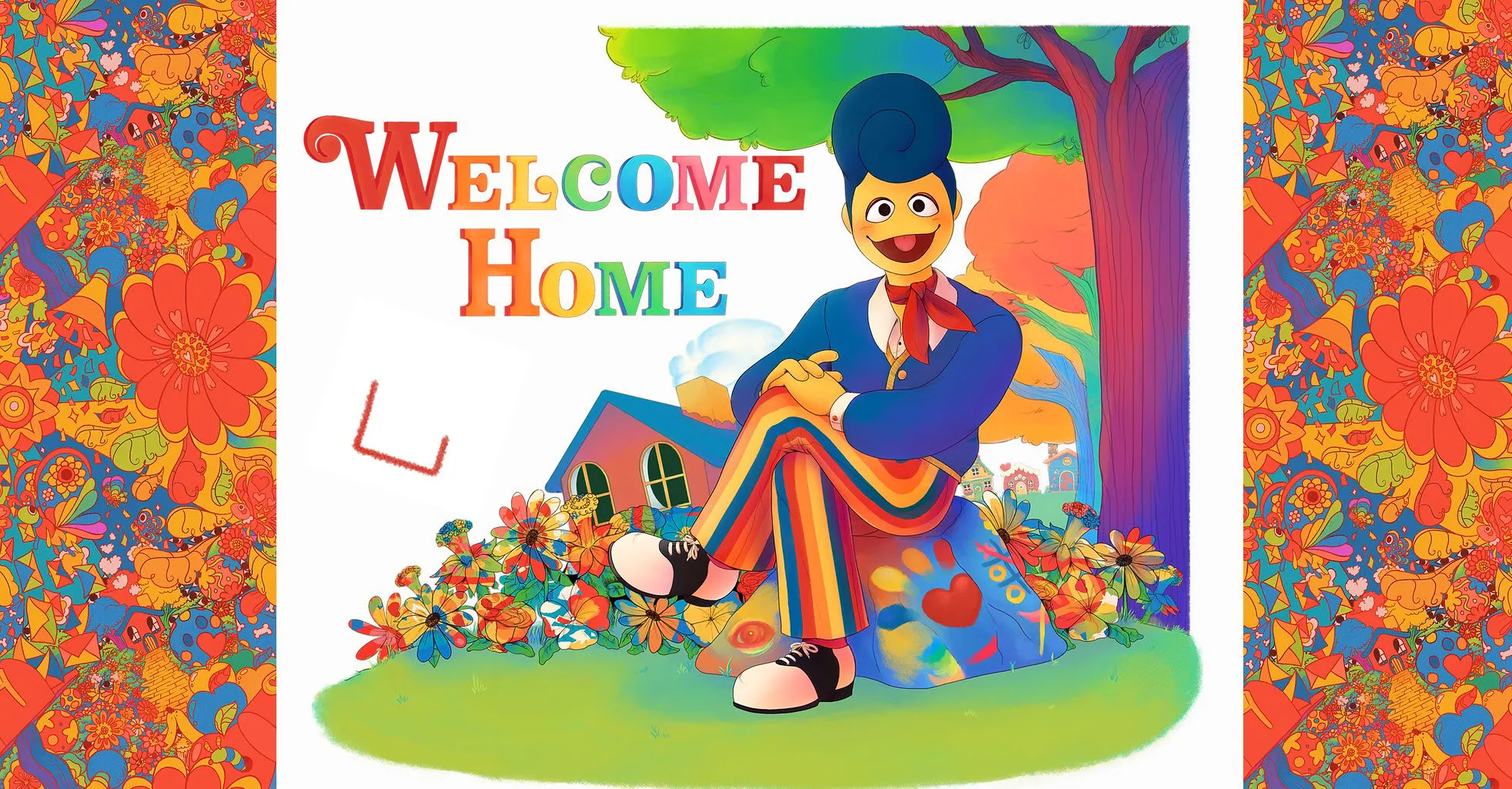 Welcome Home Puppet Show Website at www.clownillustration.com 