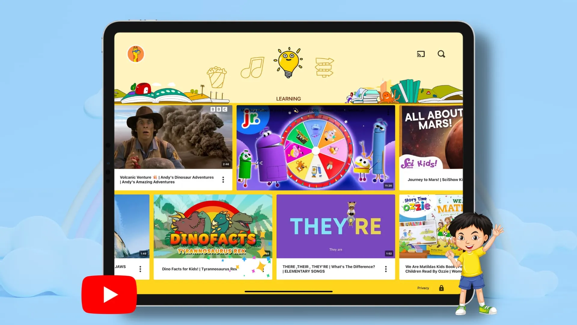 YouTube Kids auf dem iPad