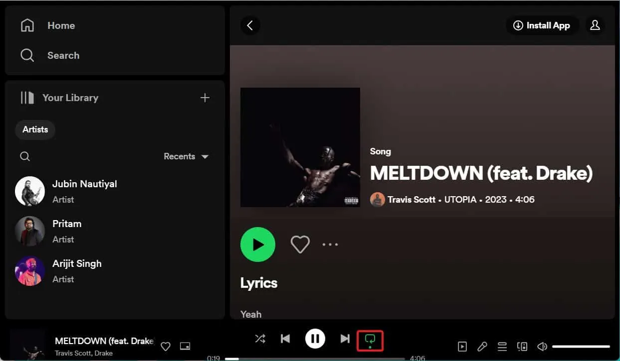 Jak opakovat skladbu na Spotify bez ručního zásahu