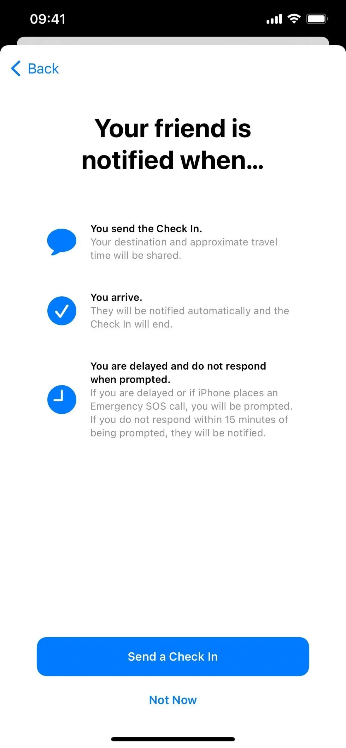 Use Your iPhone's New 'Check In' Feature to Let Contacts Know When You Arrive Safely at Your Destination Use Your iPhone's New 'Check In' Feature to Let Contacts Know When You Arrive Safely at Your Destination
