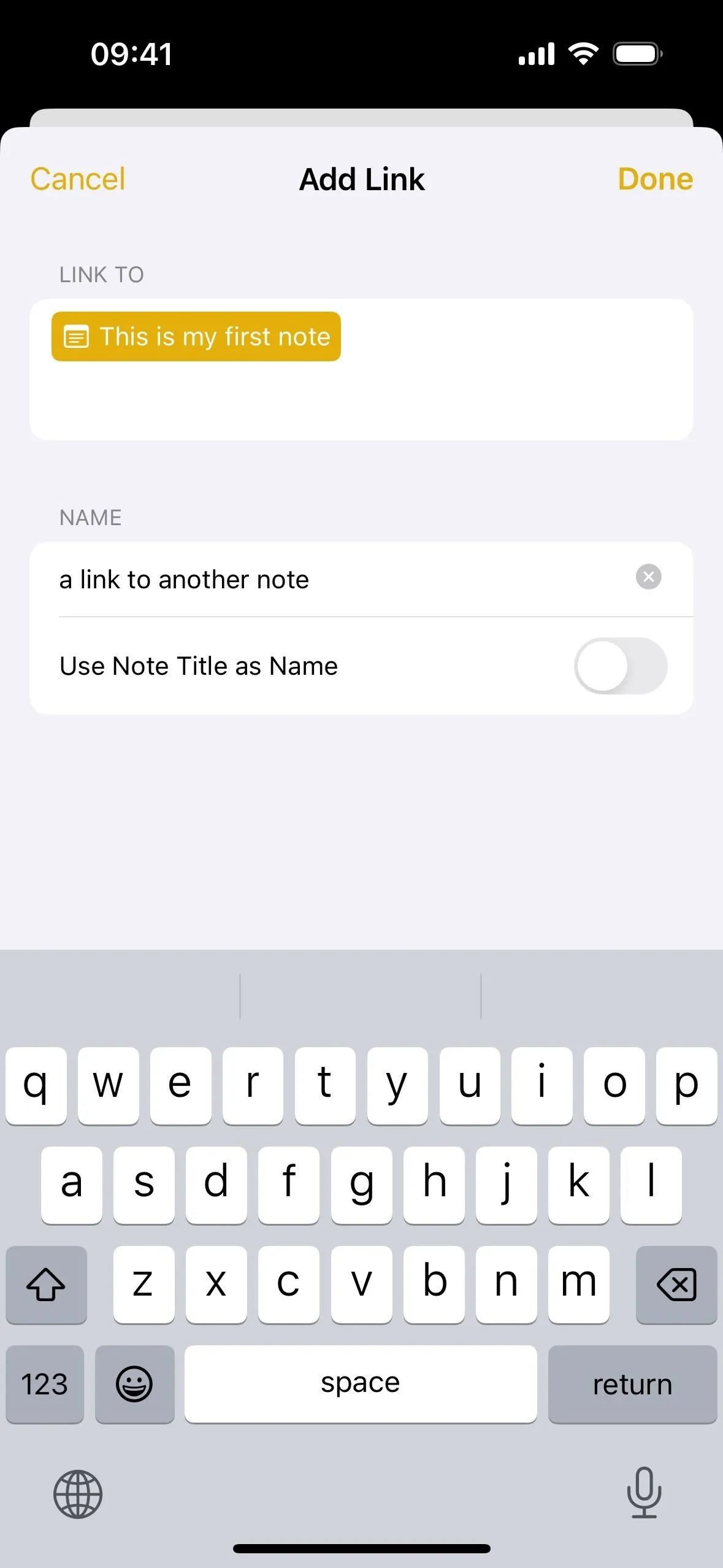 Your iPhone's Notes App Finally Lets You Link Your Notes Together