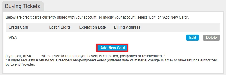 Add New Card Add New Card