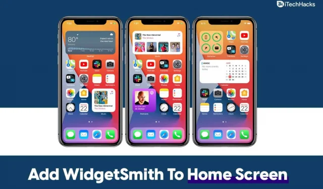 iPhone 홈 화면에 WidgetSmith를 추가하는 방법