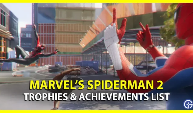 모든 Marvel’s Spiderman 2 트로피(100% 가이드)