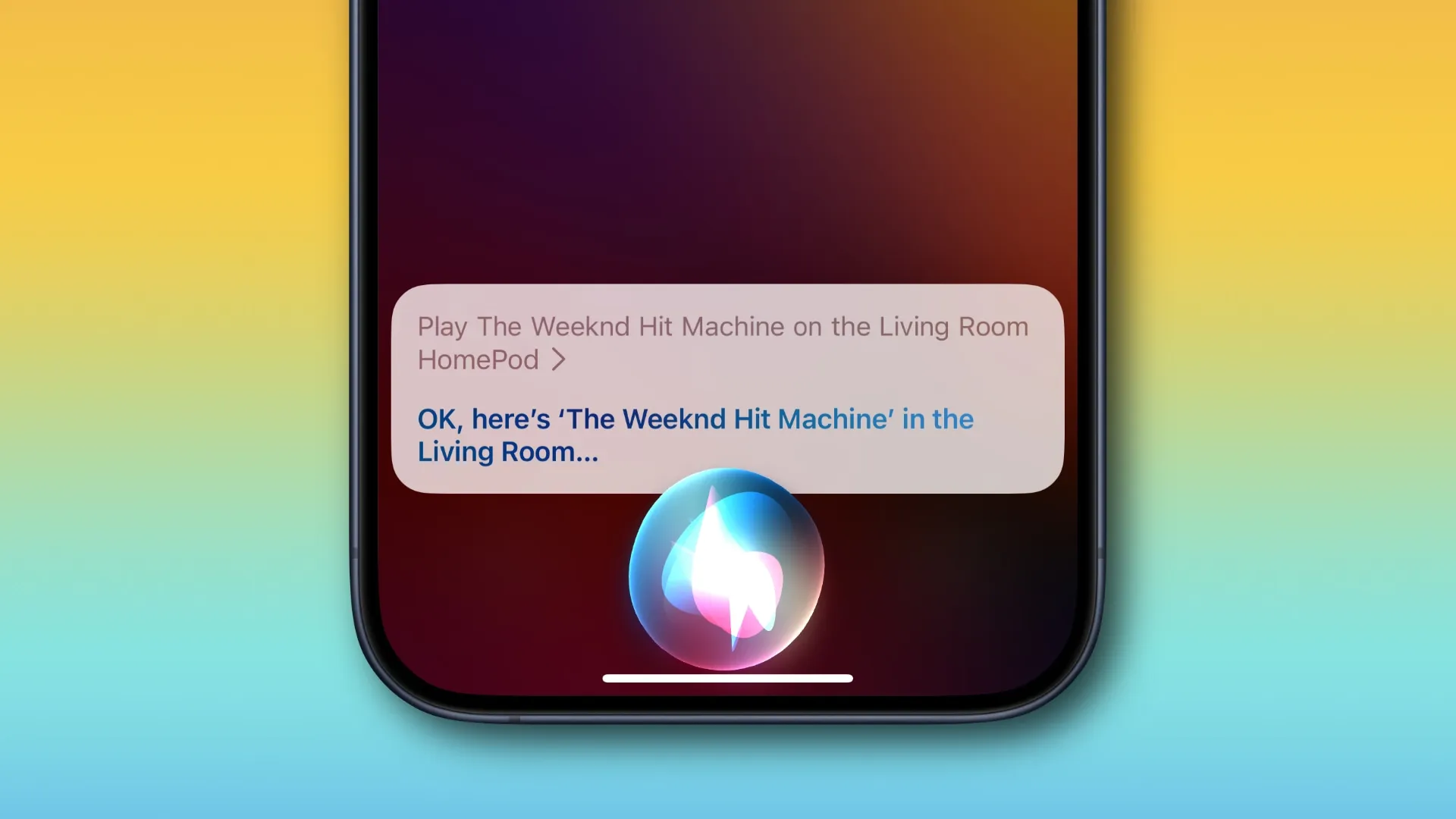 Using Siri to start music on a HomePod