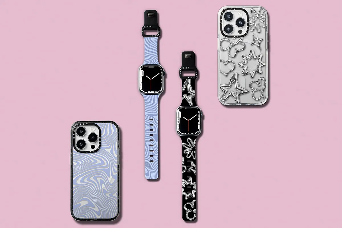 Coques iPhone et bracelets Apple Watch Impact de Casetify