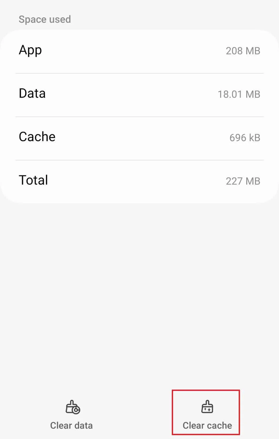 Clear Cache Clear Cache
