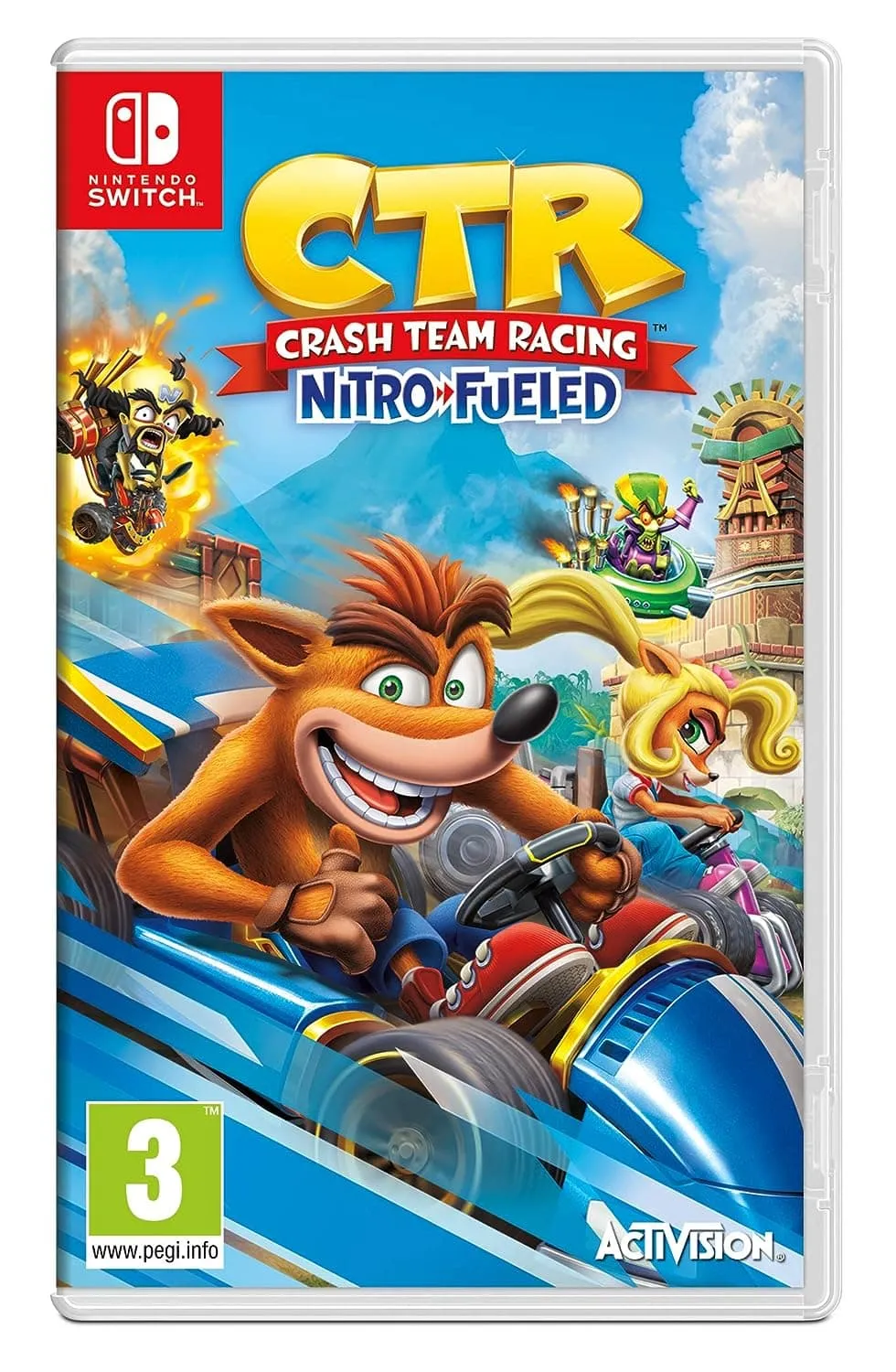 „Crash Team Racing“ su nitro degalais, skirtas „Nintendo Switch“.