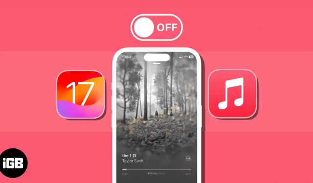 So deaktivieren Sie animierte Cover-Grafiken in Apple Music in iOS 17 oder iPadOS 17