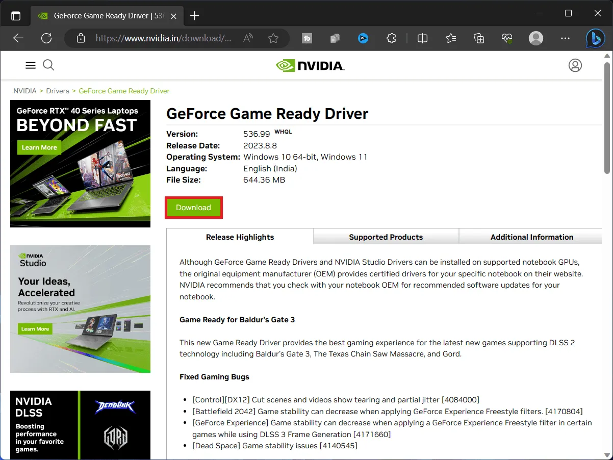 Download NVIDIA Drivers