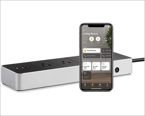 Eve Energy Strip – Apple HomeKit Smart Home Triple Outlet