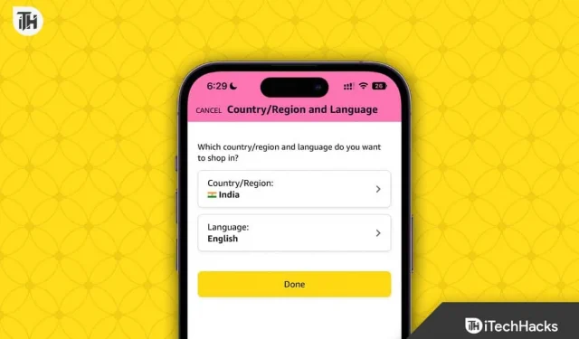 Amazon 쇼핑 앱 및 웹사이트에서 국가를 변경하는 방법