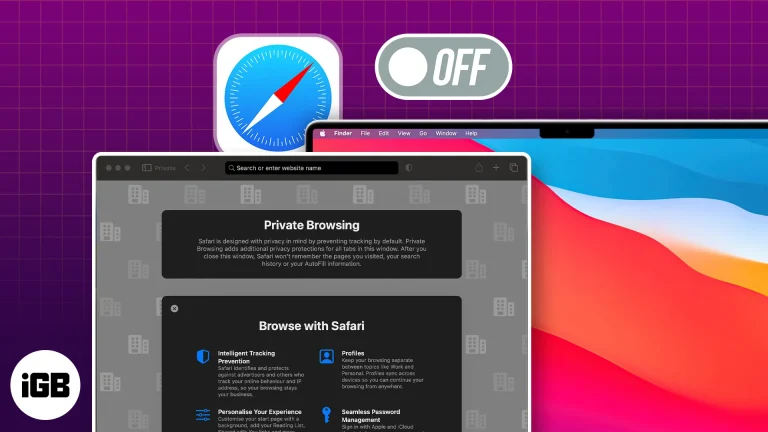 How to disable Safari private browsing on Mac