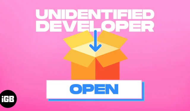 Cómo abrir aplicaciones de desarrolladores no identificados en Mac