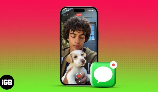 Comment enregistrer et envoyer un message vidéo dans FaceTime dans iOS 17 sur iPhone