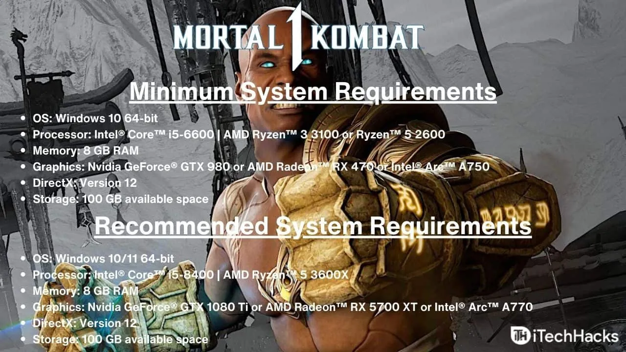 Mortal Kombat 1 System Requirements 