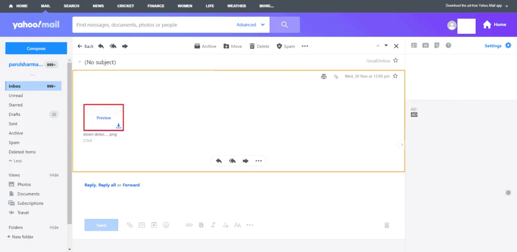 Come aprire le foto di Yahoo Mail