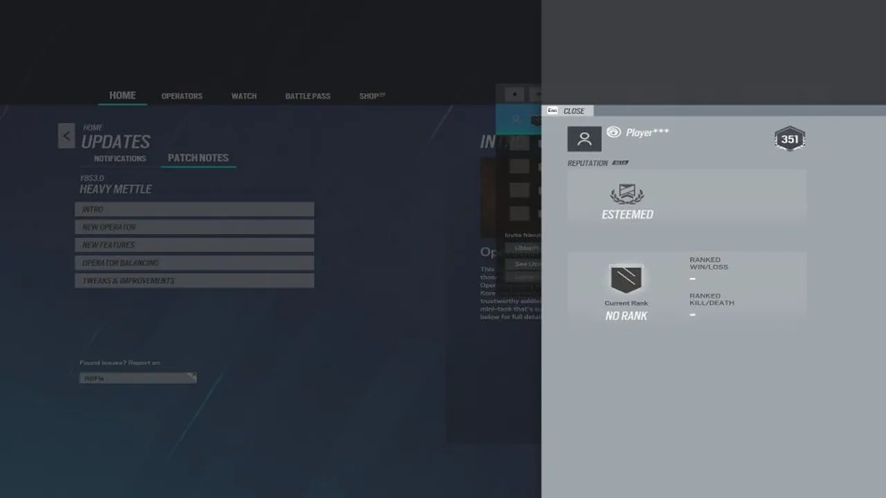 Rainbow Six Siege Ranking Not Working solution