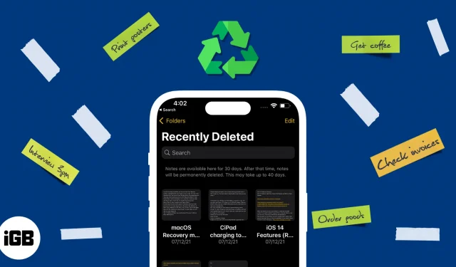 Jak odzyskać usunięte notatki na iPhonie, iPadzie i komputerze Mac