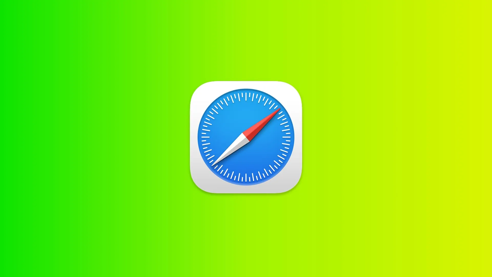 Safari icon on green background