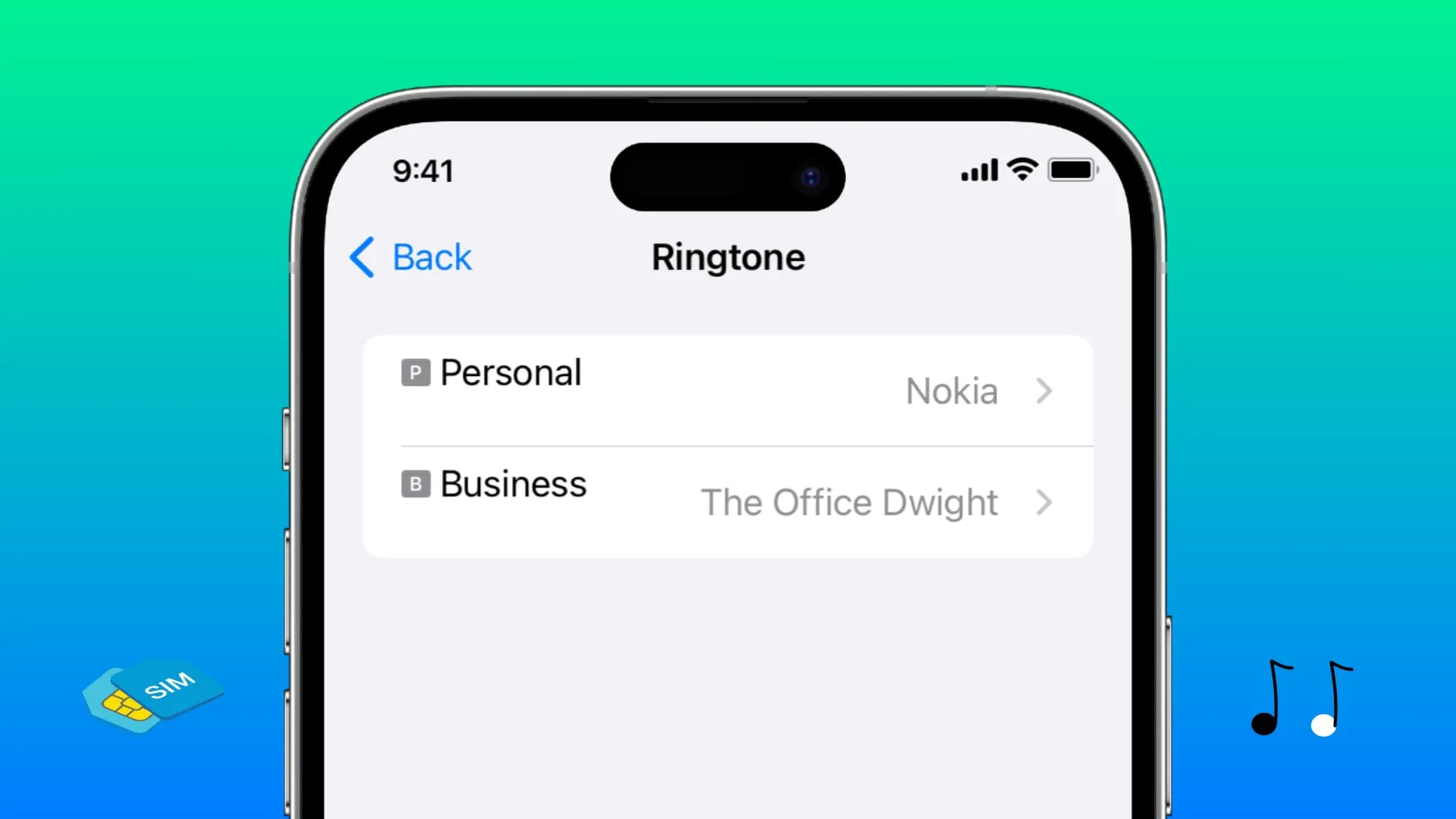 Separate ringtones for both SIM lines on iPhone