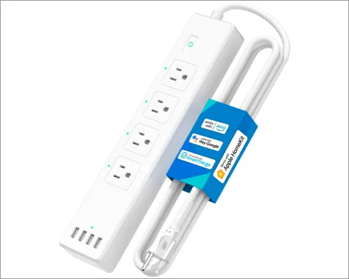 Удлинитель Meross Smart Plug, совместимый с Apple HomeKit