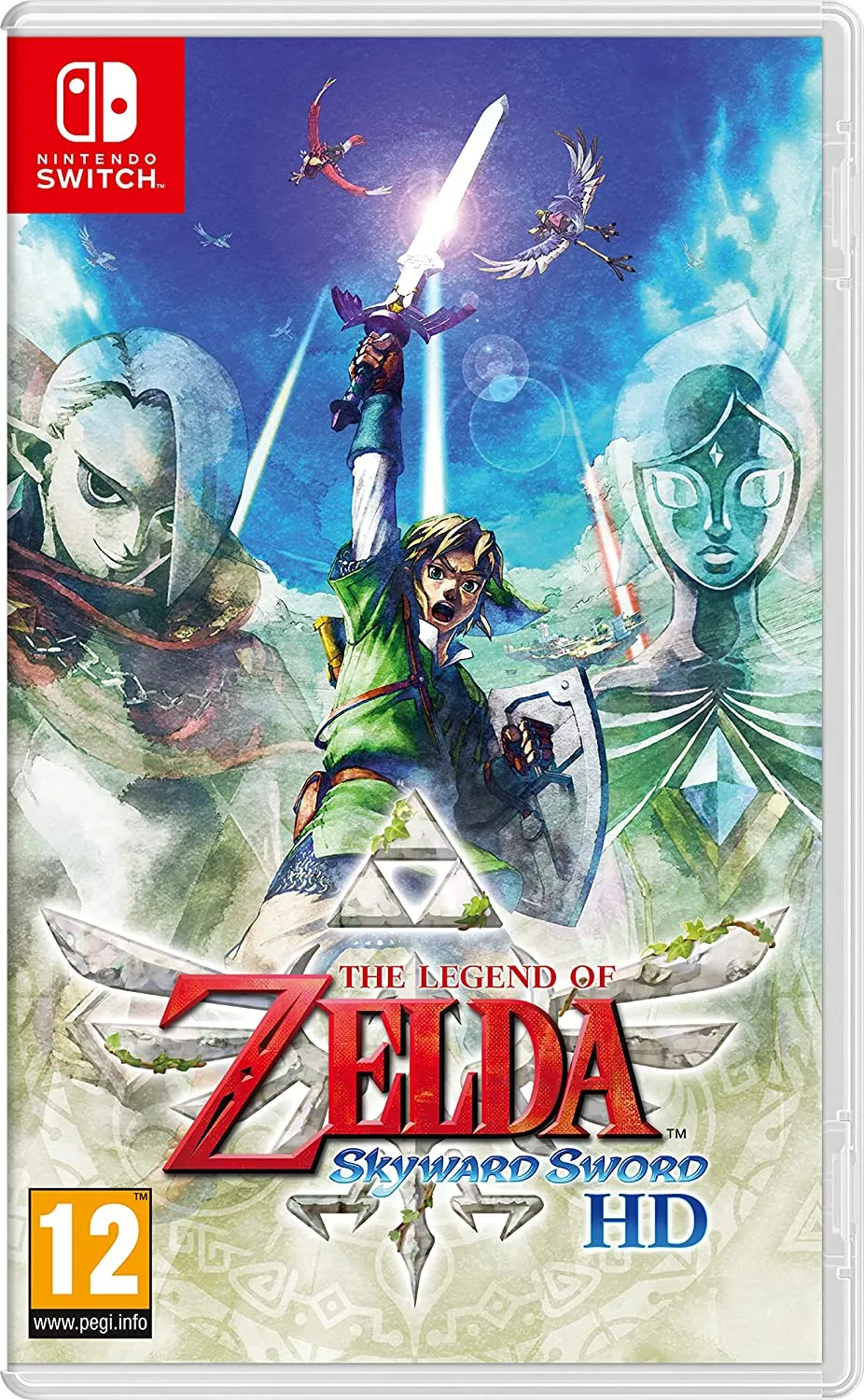 The Legend of Zelda: Skyward Sword viršelio menas.