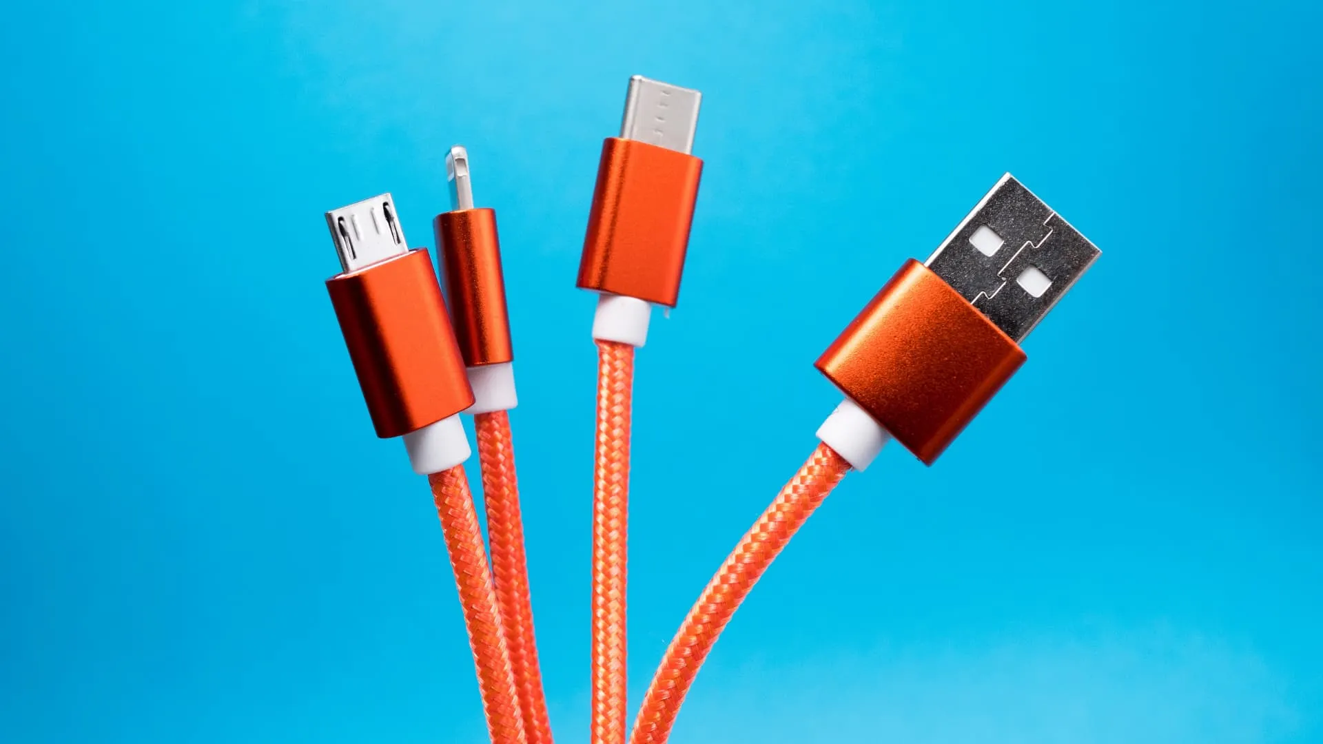 USB C, Lightning, Micro USB 및 USB A 포트 케이블