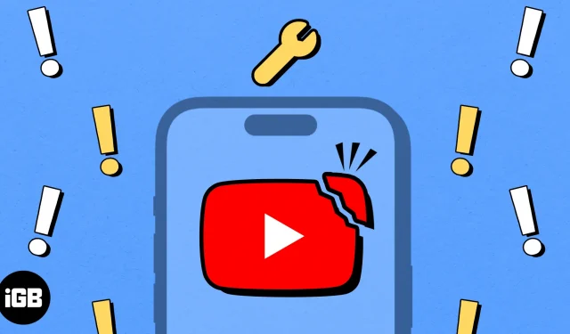 L’application YouTube continue de planter sur iPhone ? 12 correctifs faciles expliqués