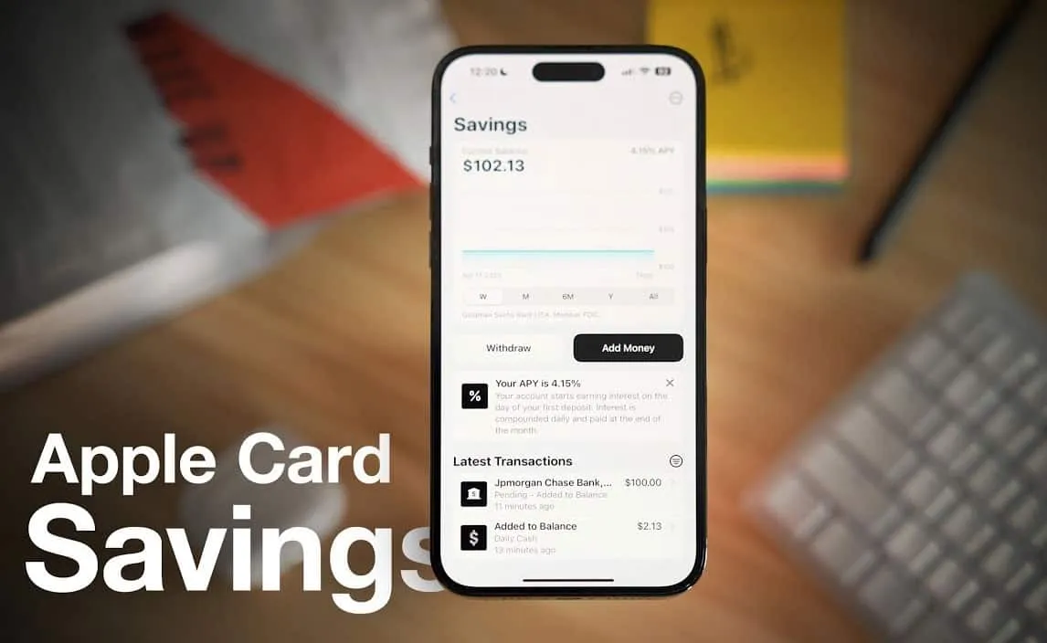 Vous devez avoir un compte Apple Card pour ouvrir un compte d'épargne