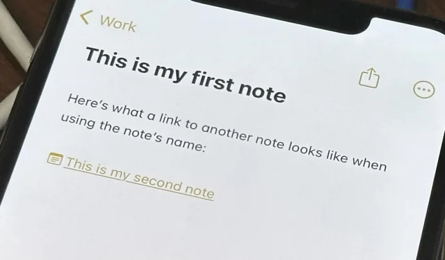 Apple Notes의 수년 만에 가장 큰 기능을 통해 마침내 노트를 서로 연결할 수 있습니다.