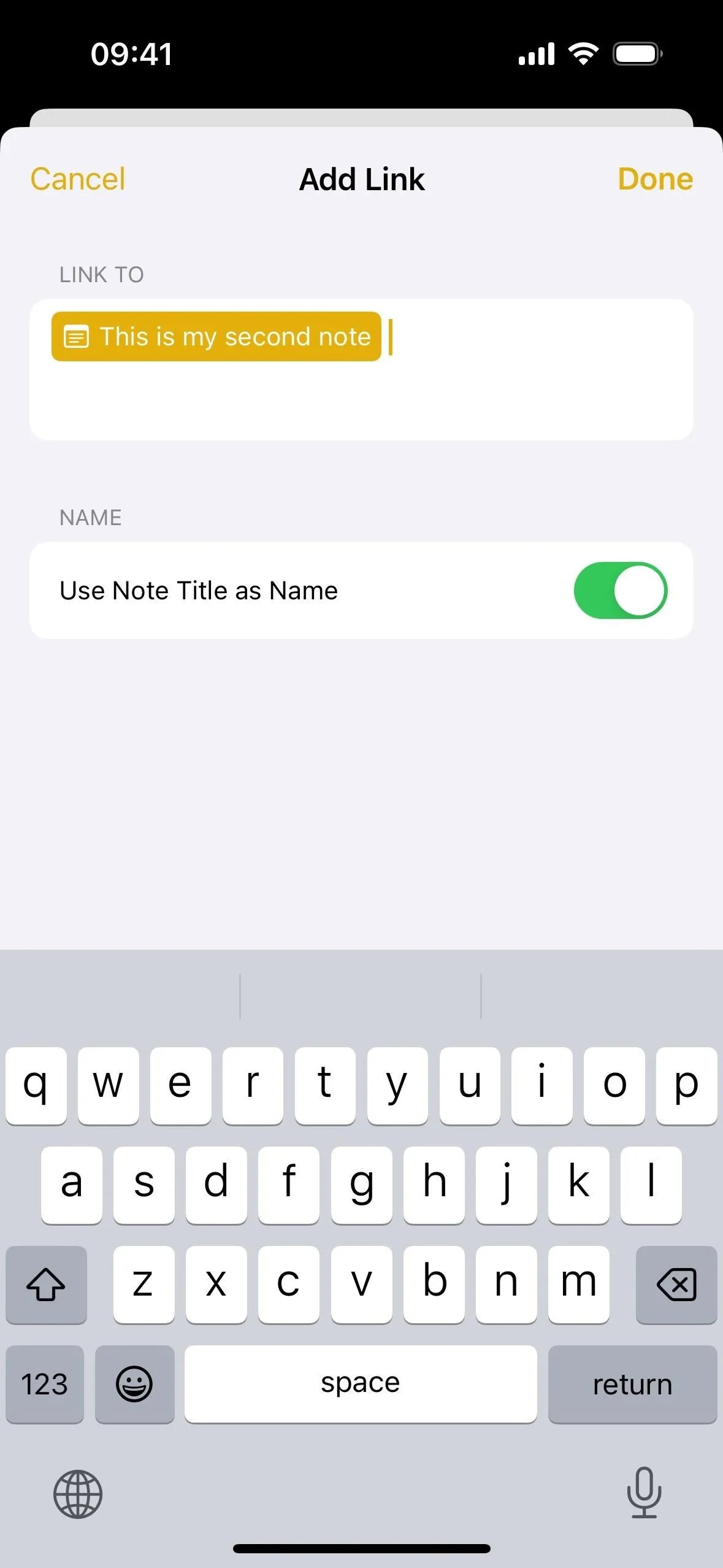 La plus grande fonctionnalité d'Apple Notes depuis des années vous permet enfin de lier vos notes entre elles