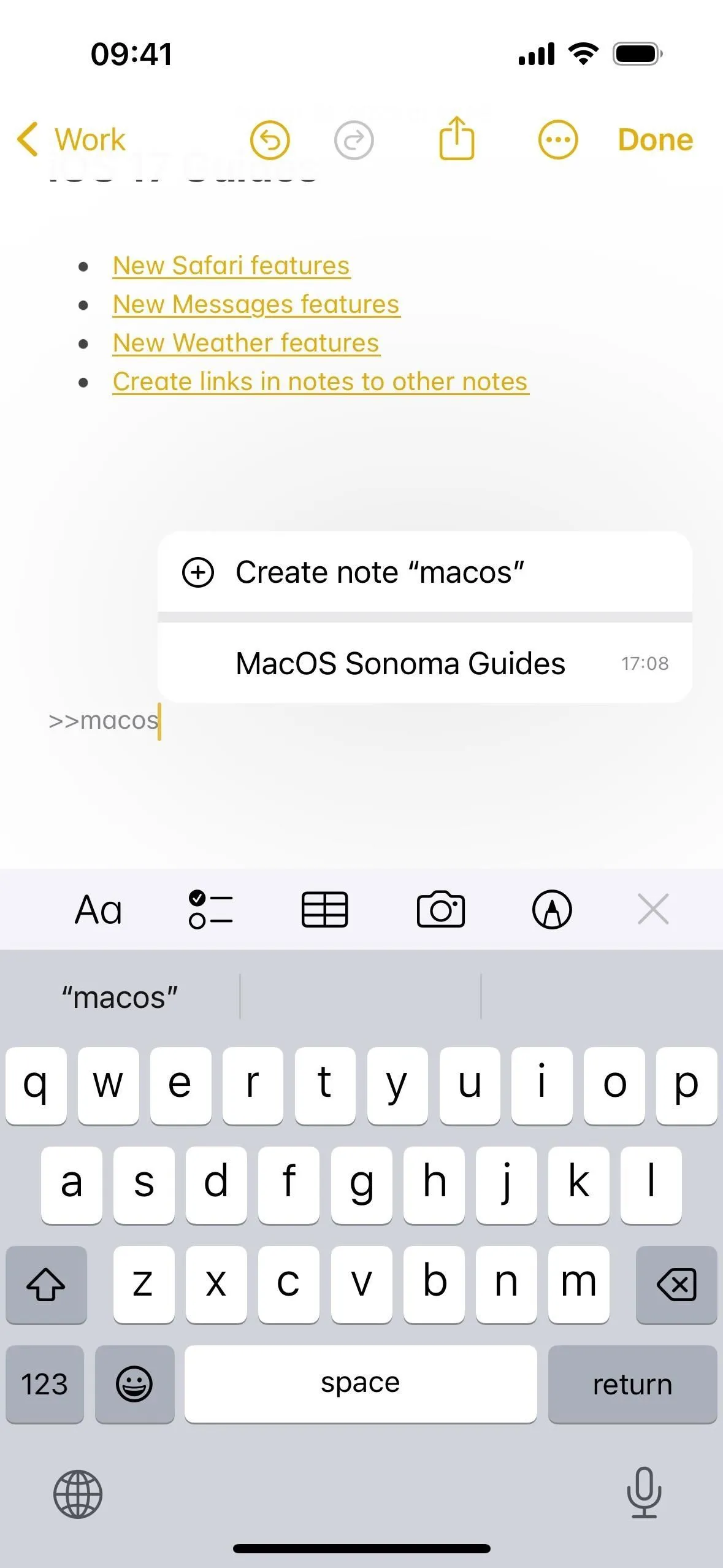 Mit der größten Funktion von Apple Notes seit Jahren können Sie Ihre Notizen endlich miteinander verknüpfen