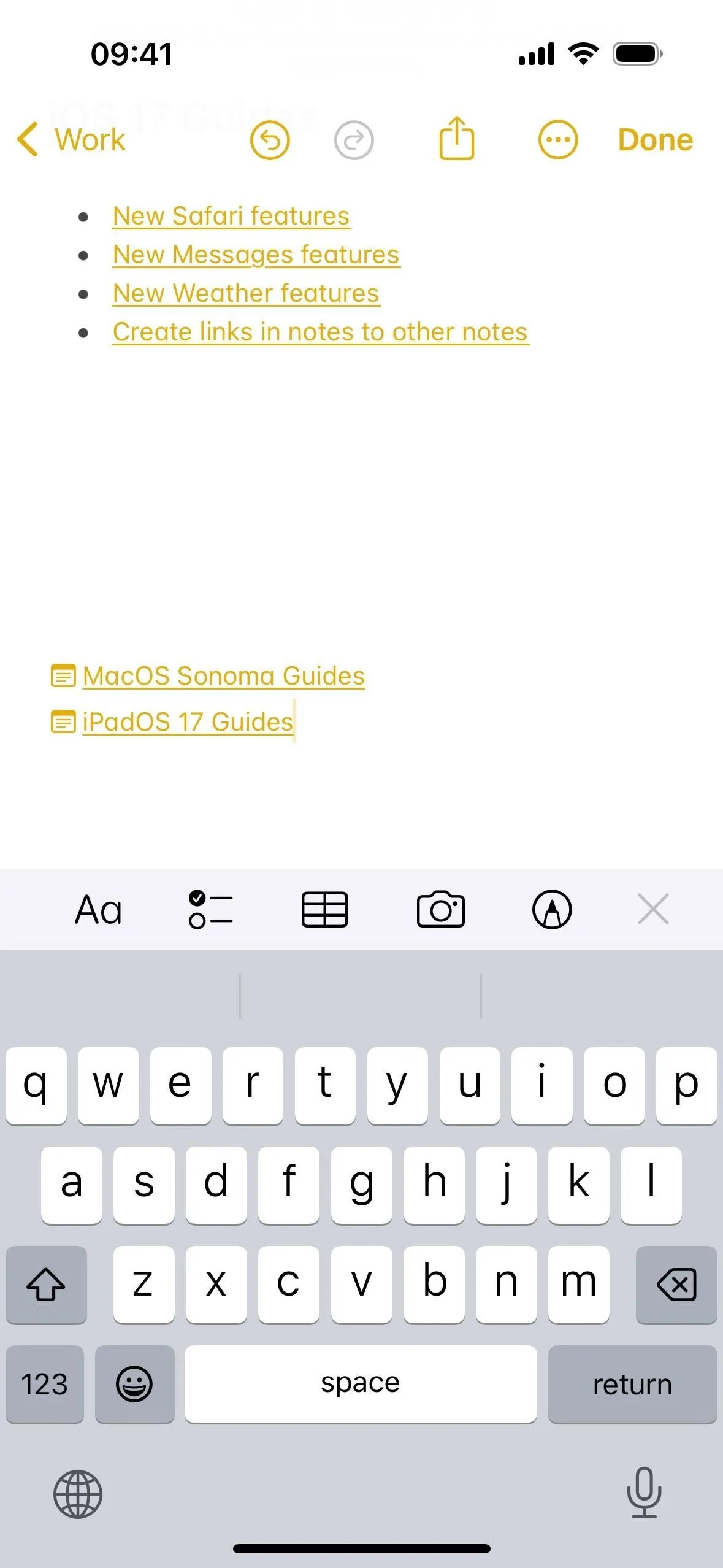 Mit der größten Funktion von Apple Notes seit Jahren können Sie Ihre Notizen endlich miteinander verknüpfen