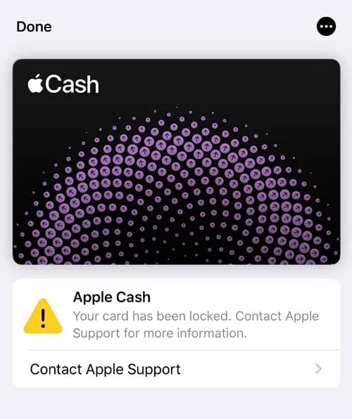 Votre carte Apple est bloquée ou restreinte