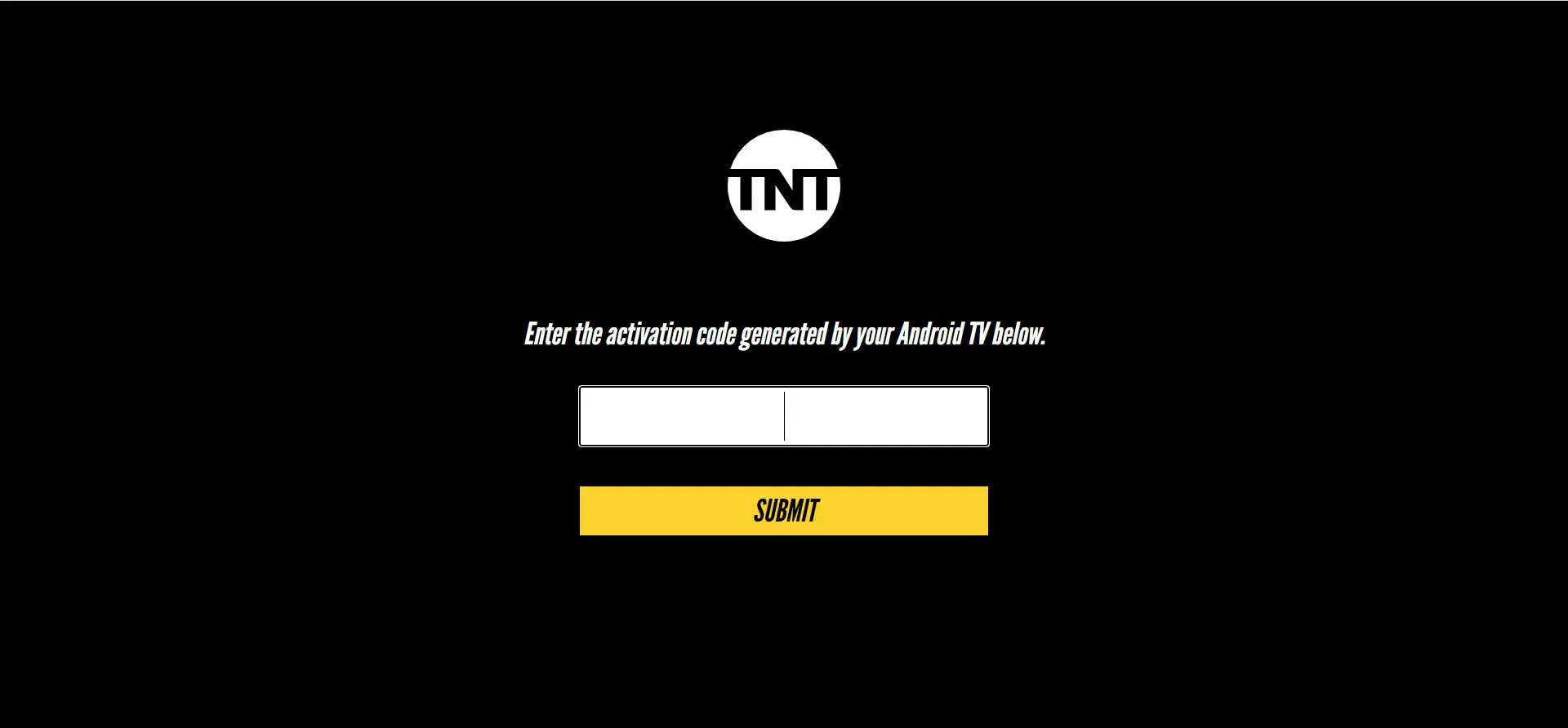 tntdrama.com/activate 로그인: TNT 드라마 활성화 코드 입력 단계