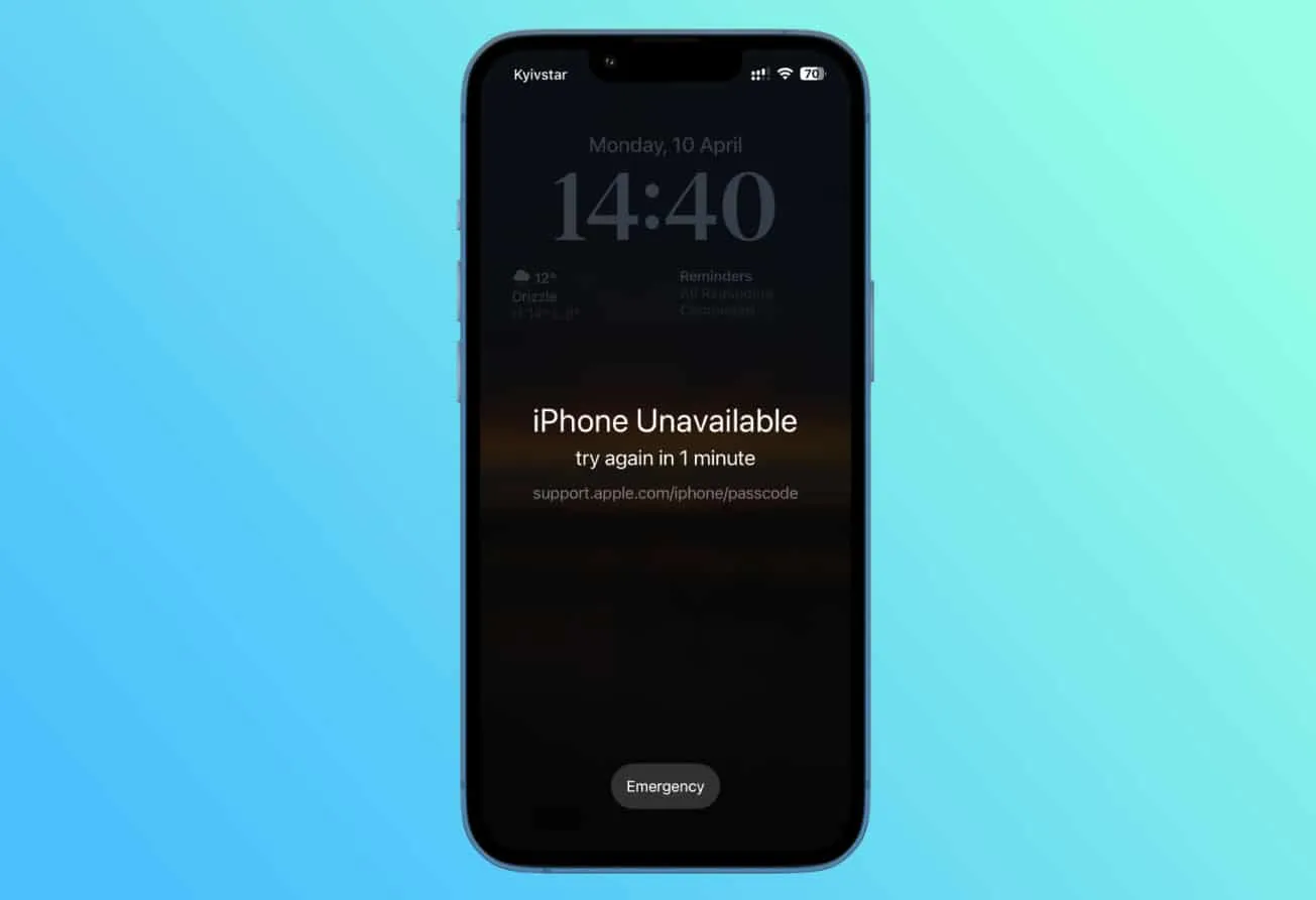 Ką reiškia klaida „Support Apple com iPhone Passcode“?