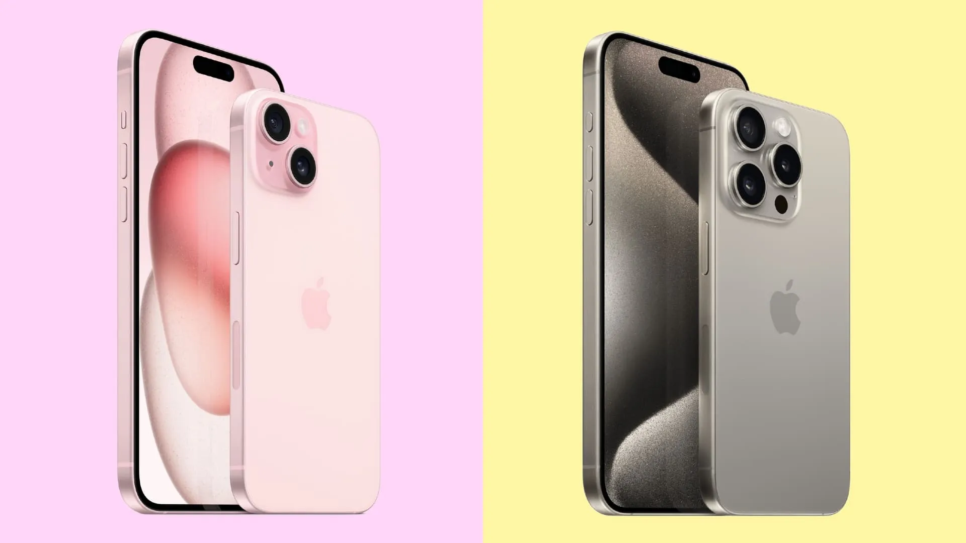 Regular iPhone 15 and iPhone 15 Pro