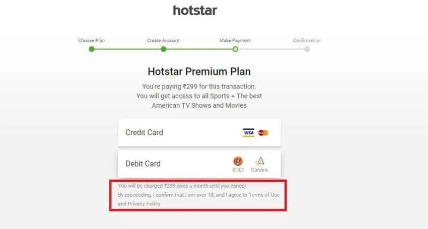 Como criar uma conta premium Hotstar: