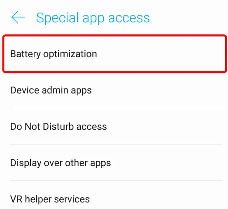 Turn Off Battery Optimization Turn Off Battery Optimization