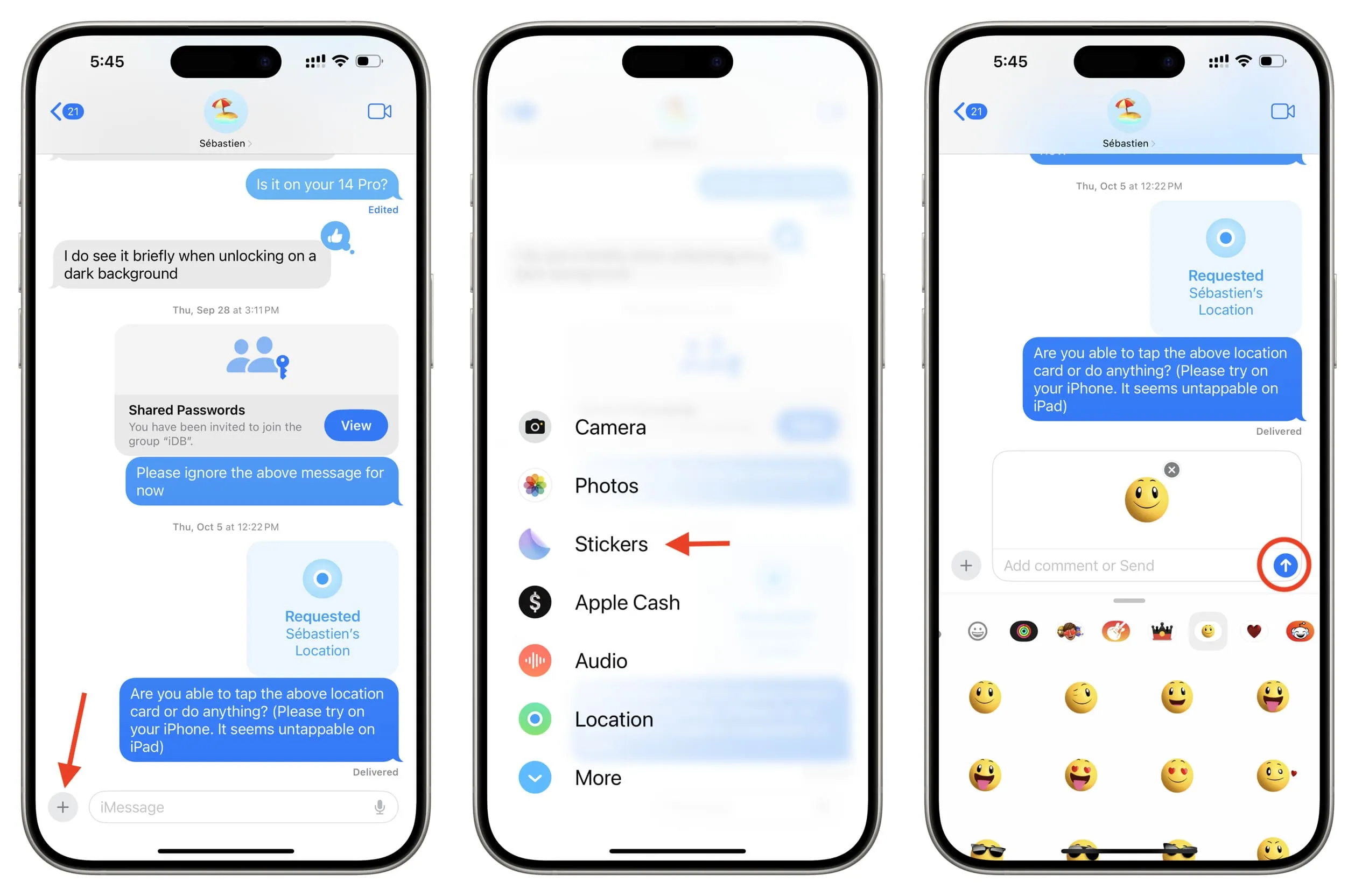 Acesse e use aplicativos iMessage no iPhone no iOS 17