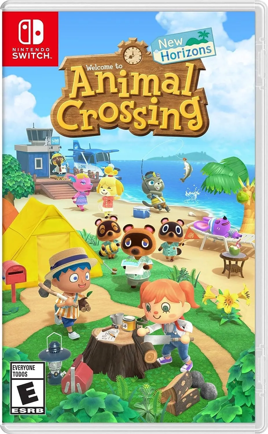 Grafika Animal Crossing: New Horizons na Nintendo Switch.