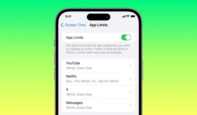 iOS 17.1 ofrece una solución para que Screen Time no sincronice la configuración entre dispositivos