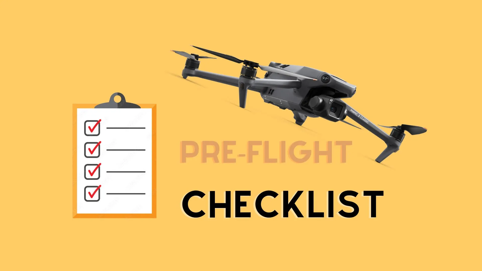 Контрольний список перед польотом для польоту безпілотника.
