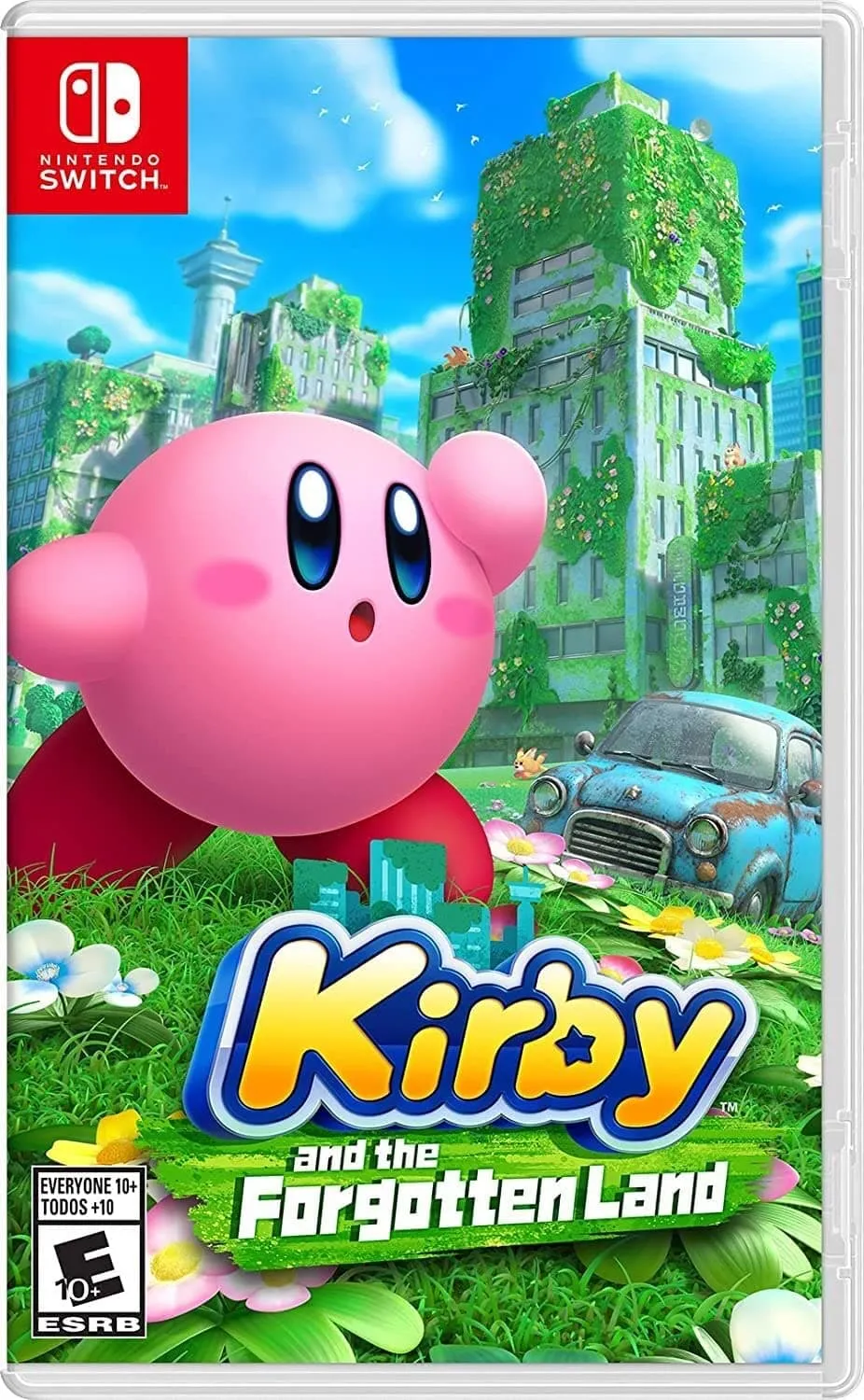 Kirby und das vergessene Land-Artwork für Nintendo Switch.