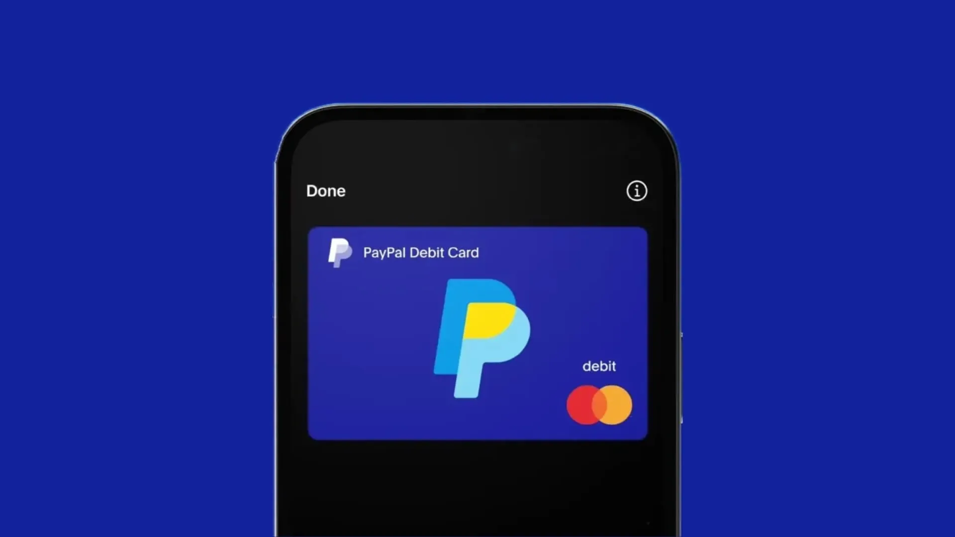 Apple Wallet mit PayPal-Debitkarte.