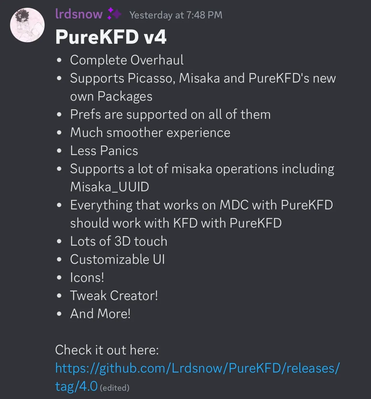 PureKFD v4 wurde als komplette Überarbeitung angekündigt.